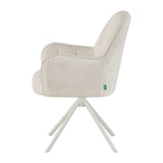 Esszimmerstühle THOMAS-ZURI 2er Set, 360° drehbar mit Rückholfunktion