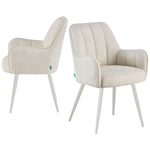 THOMAS-MAJA 2er Set - zeitloser Polsterstuhl mit Metallbeinen