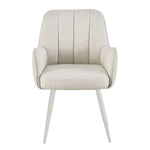 THOMAS-MAJA 2er Set - zeitloser Polsterstuhl mit Metallbeinen