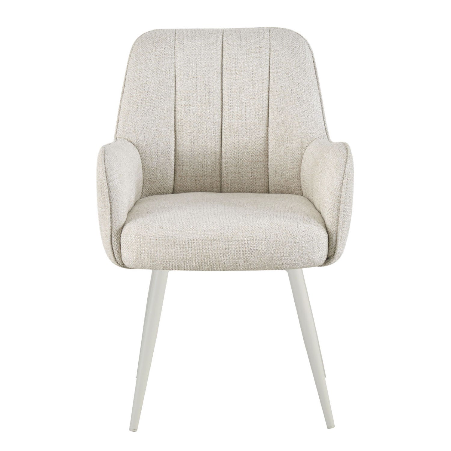 THOMAS-MAJA 2er Set - zeitloser Polsterstuhl mit Metallbeinen