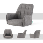 Esszimmerstühle THOMAS-ROMY 2er Set, 360° drehbar, Zeitloser Drehstuhl mit Rückholfunktion