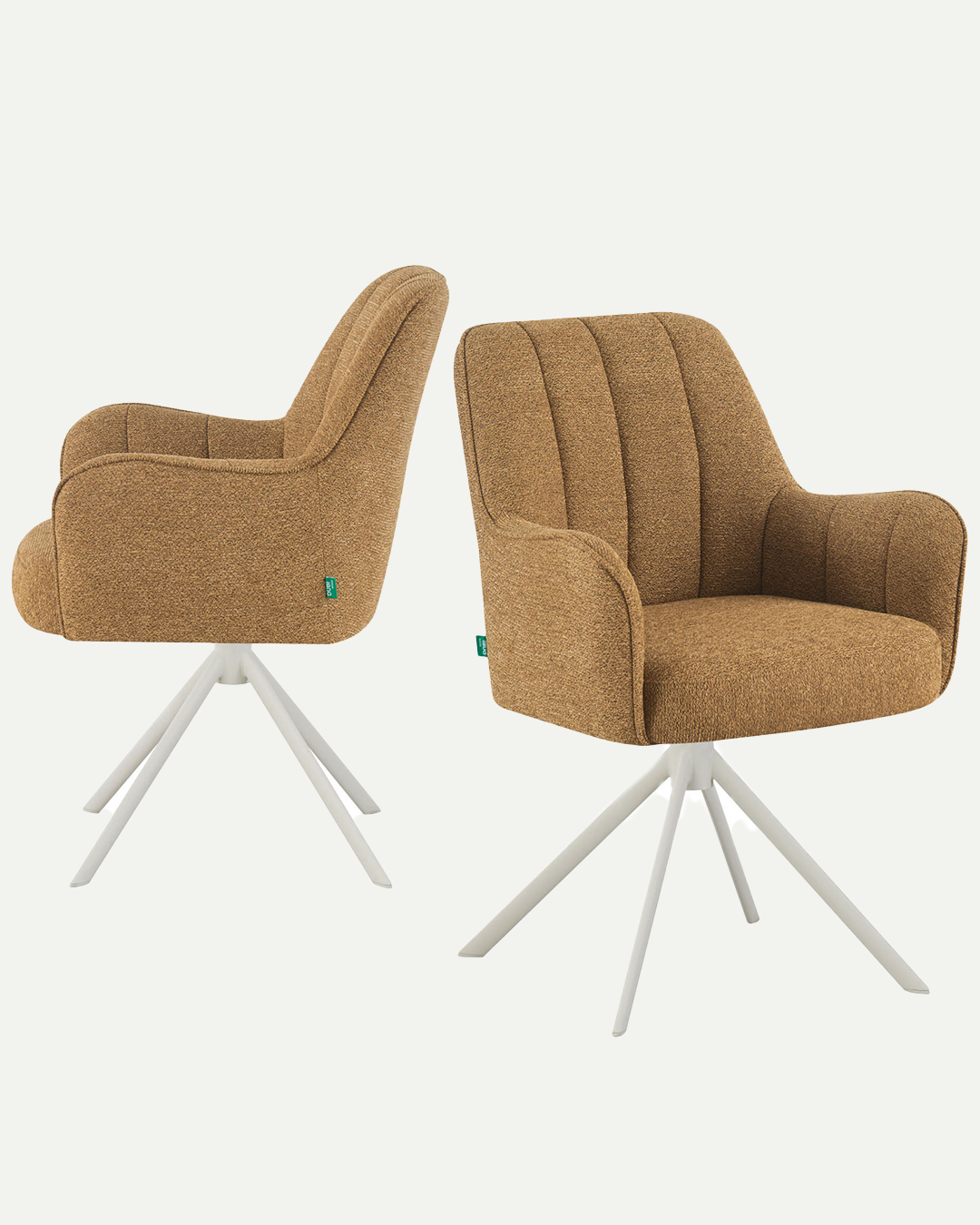 Esszimmerstühle THOMAS-ZURI 2er Set, 360° drehbar mit Rückholfunktion