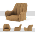 Esszimmerstühle THOMAS-ZARA 2er Set, 360° drehbar mit Rückholfunktion