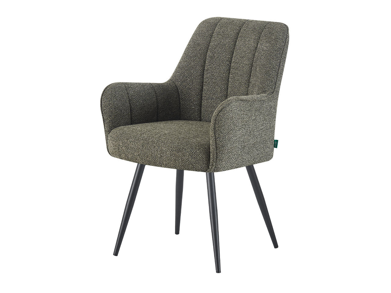Esszimmerstühle THOMAS-BELA 2er Set, zeitloser Polsterstuhl mit Metallbeinen