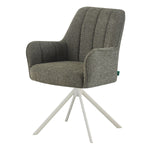 Esszimmerstühle THOMAS-ZURI 2er Set, 360° drehbar mit Rückholfunktion