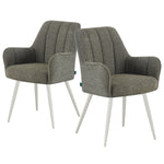 THOMAS-MAJA 2er Set - zeitloser Polsterstuhl mit Metallbeinen