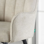 Esszimmerstühle THOMAS-BELA 2er Set, zeitloser Polsterstuhl mit Metallbeinen