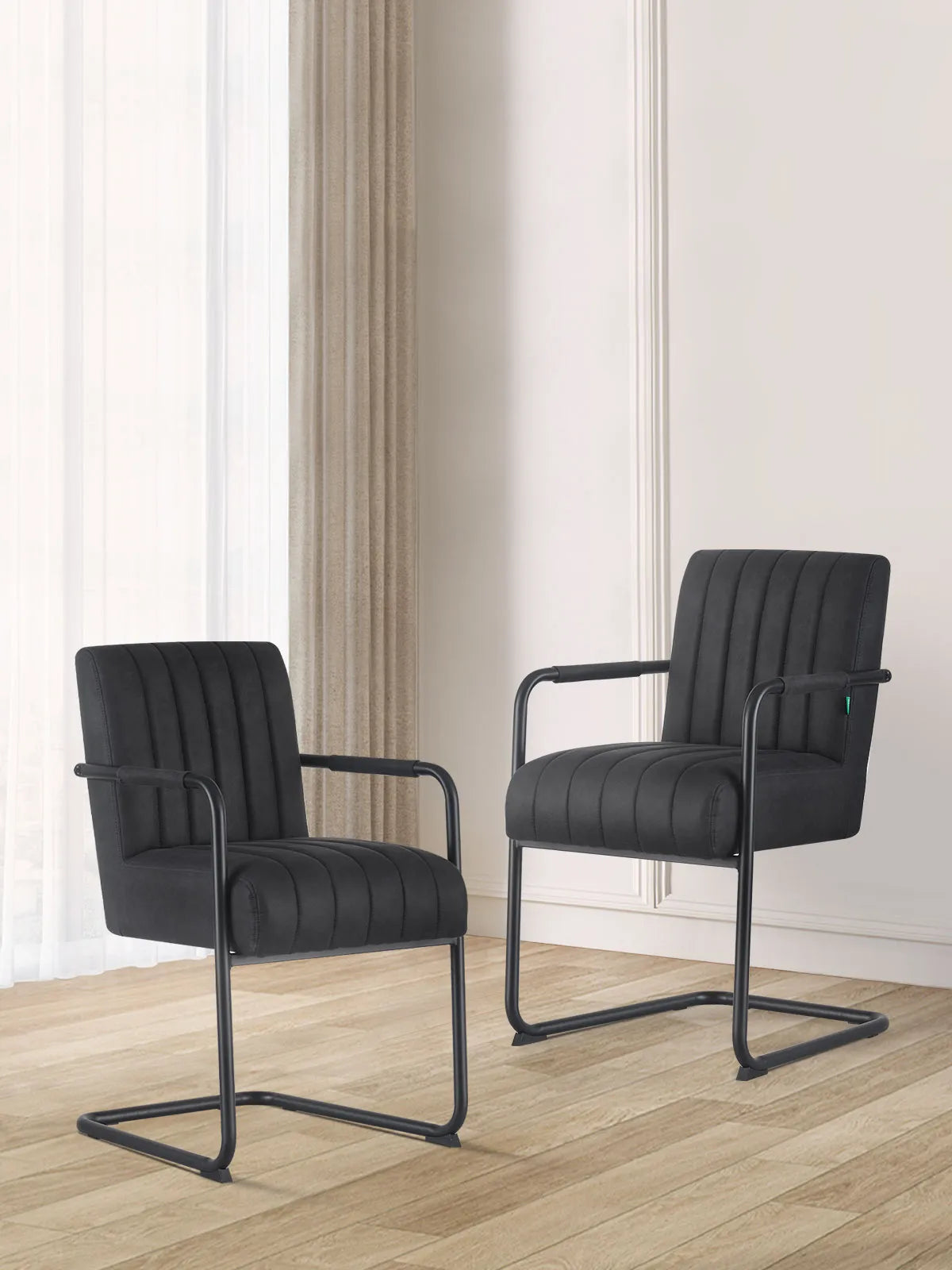 Chaise en porte-à-faux BEN (lot de 2) | B06 Grâce Dynamique