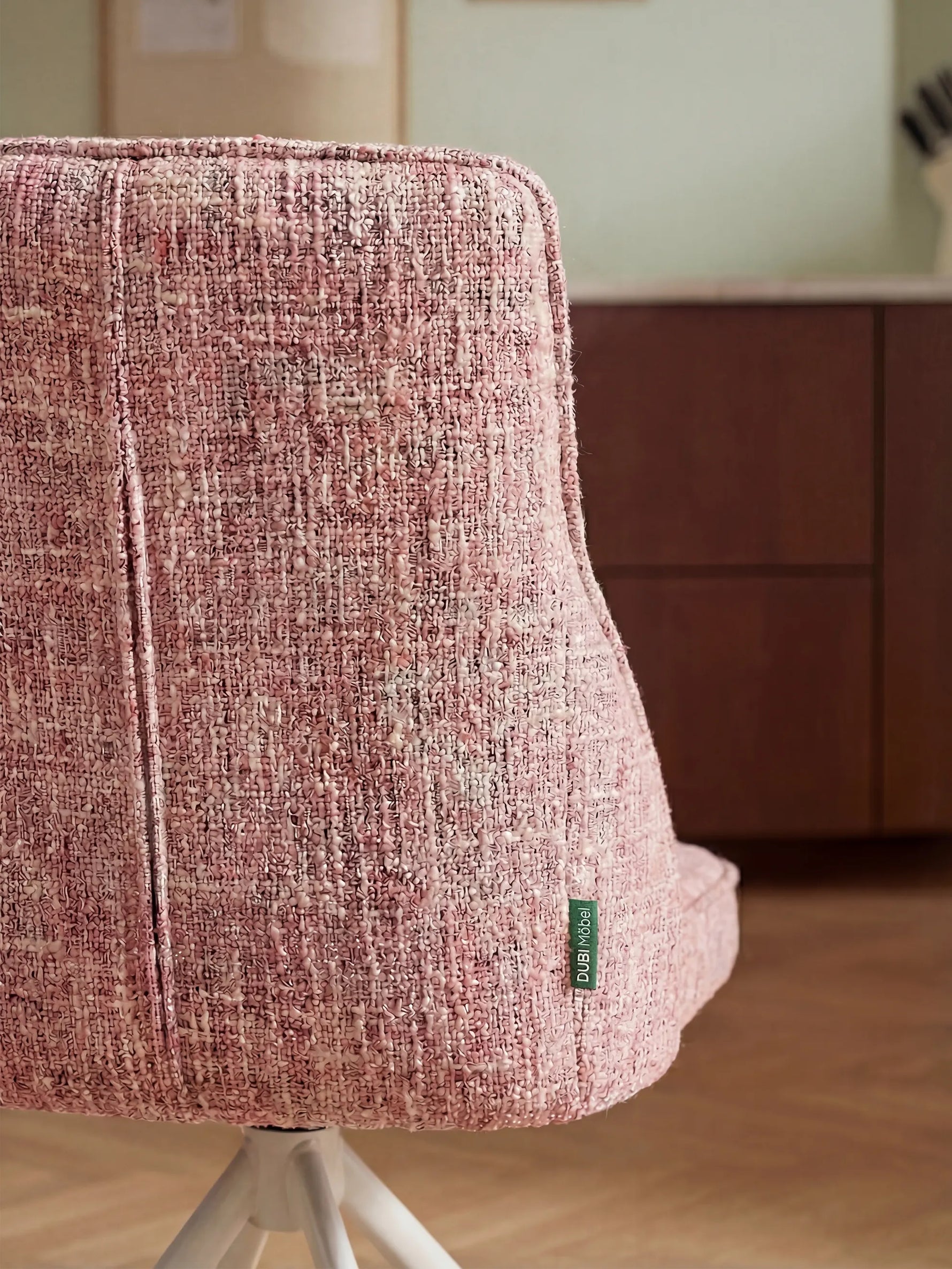 LINNEA - Polsterstuhl 2er Set mit weißem Metallgestell