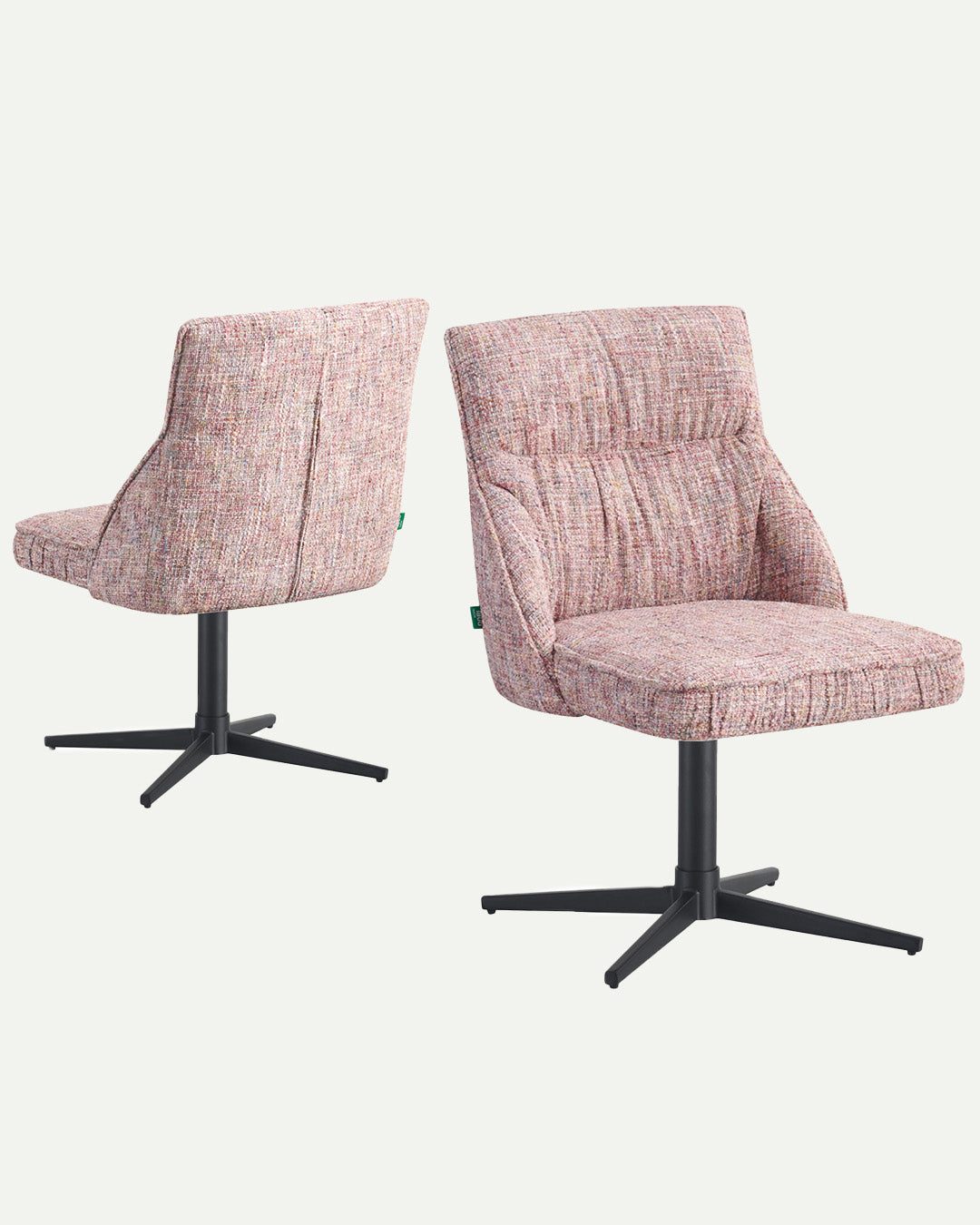 Esszimmerstühle LORENA 2er Set  | 180° drehbar mit Rückholfunktion | DUBI Möbel