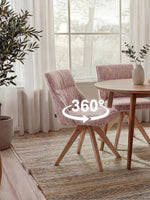 TALINA 2er Set, 360° drehbares Holzgestell