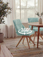 TALINA 2er Set, 360° drehbares Holzgestell