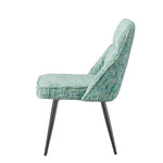 ALESSIA 2er Set, zeitloser Polsterstuhl mit Metallbeinen