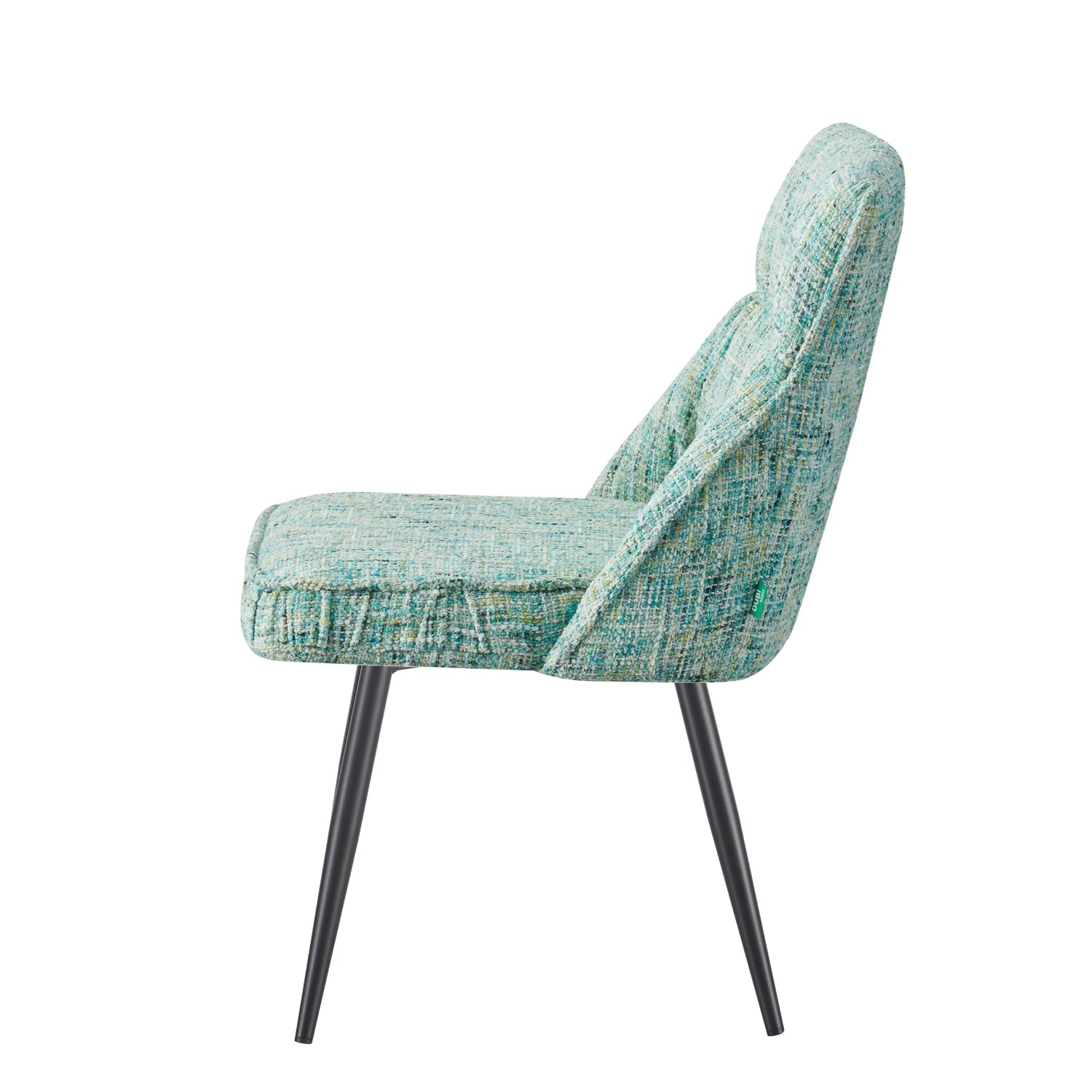 ALESSIA 2er Set, zeitloser Polsterstuhl mit Metallbeinen