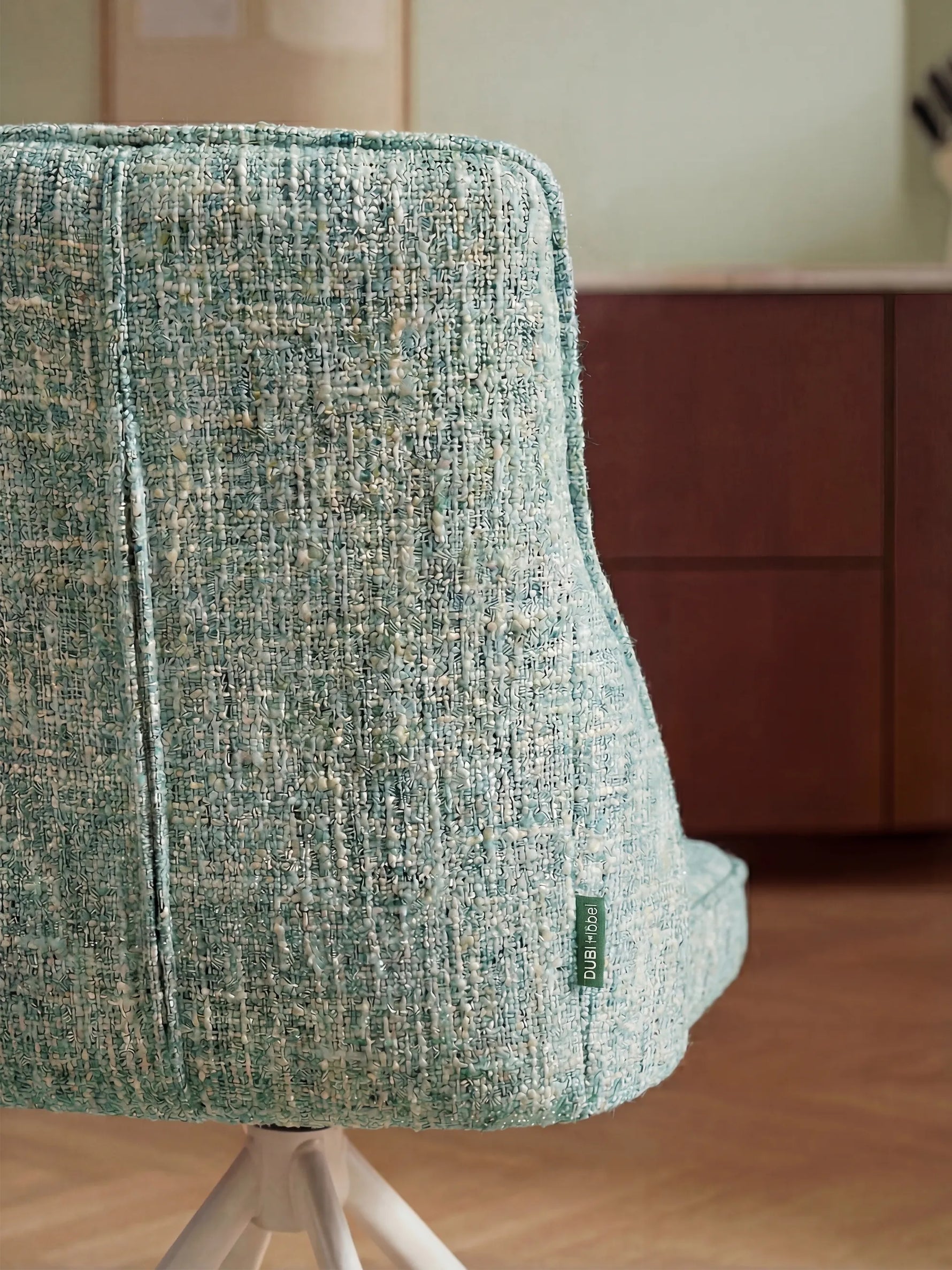 LINNEA - Polsterstuhl 2er Set mit weißem Metallgestell