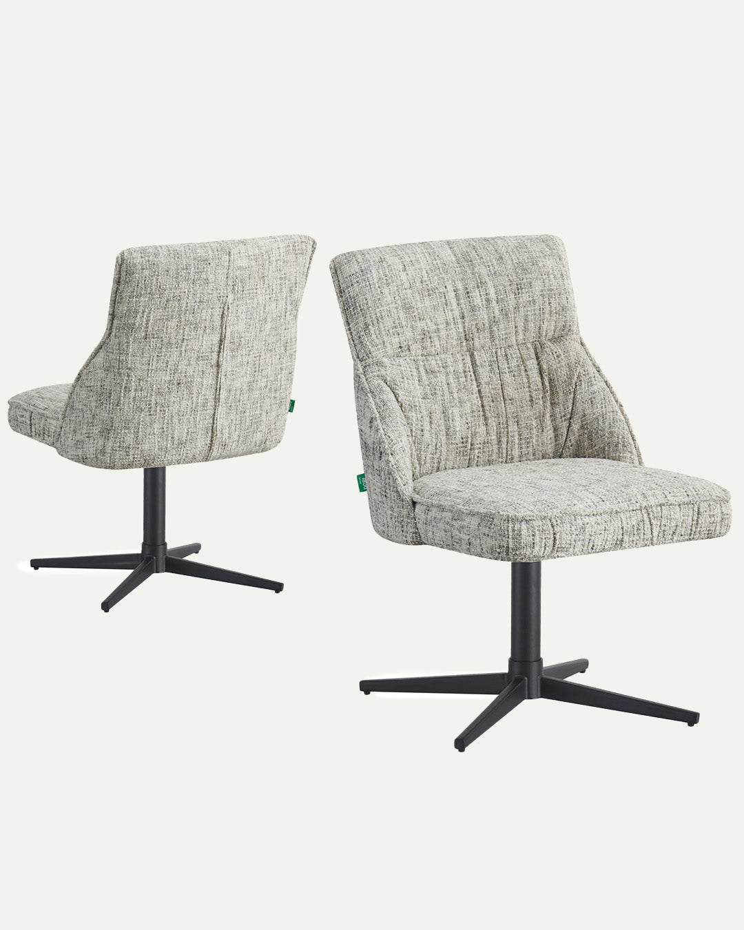 Esszimmerstühle LORENA 2er Set  | 180° drehbar mit Rückholfunktion | DUBI Möbel