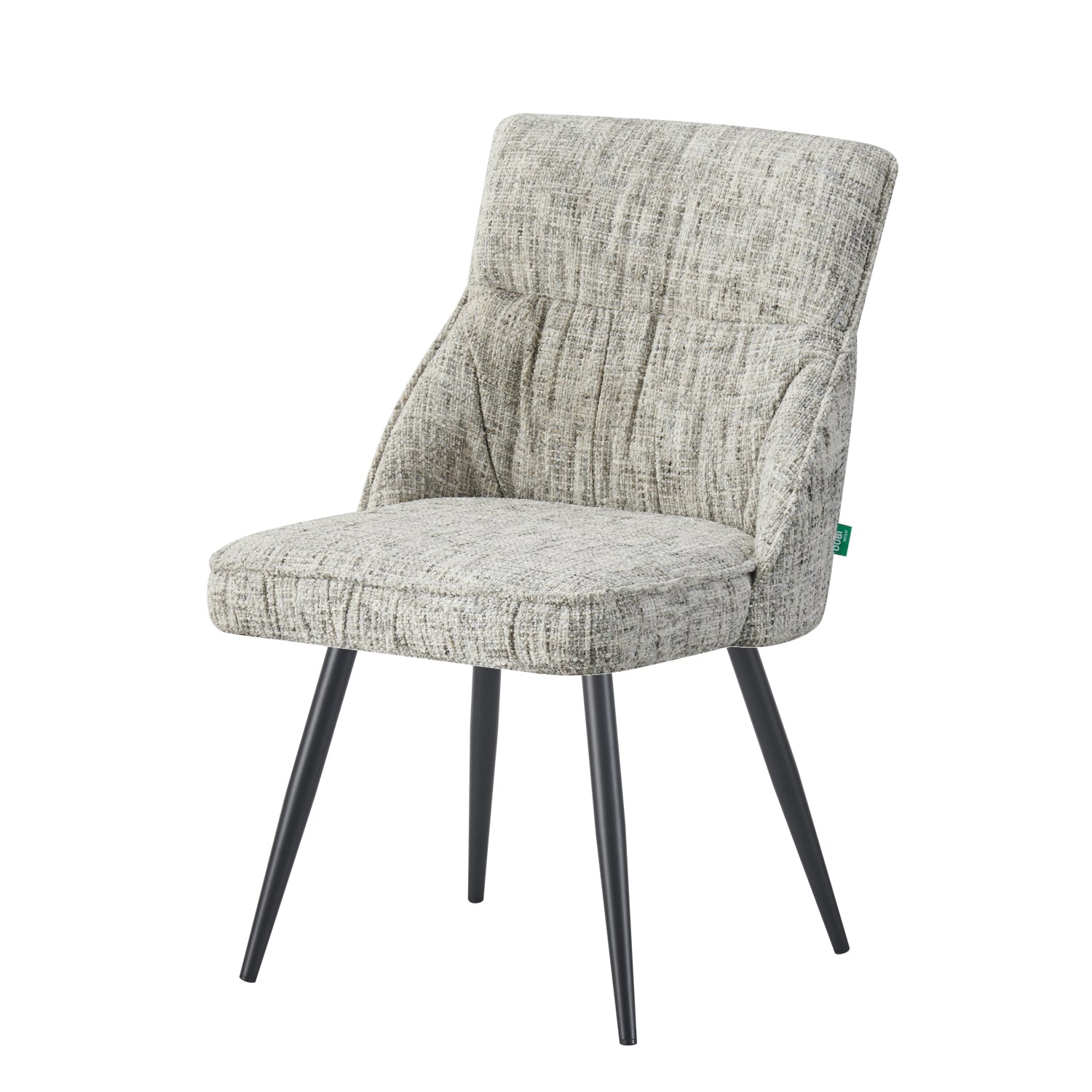 ALESSIA 2er Set, zeitloser Polsterstuhl mit Metallbeinen