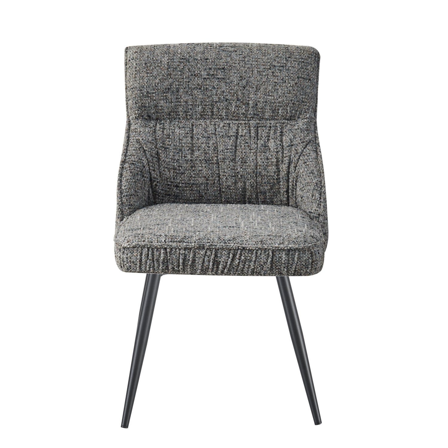 ALESSIA 2er Set, zeitloser Polsterstuhl mit Metallbeinen