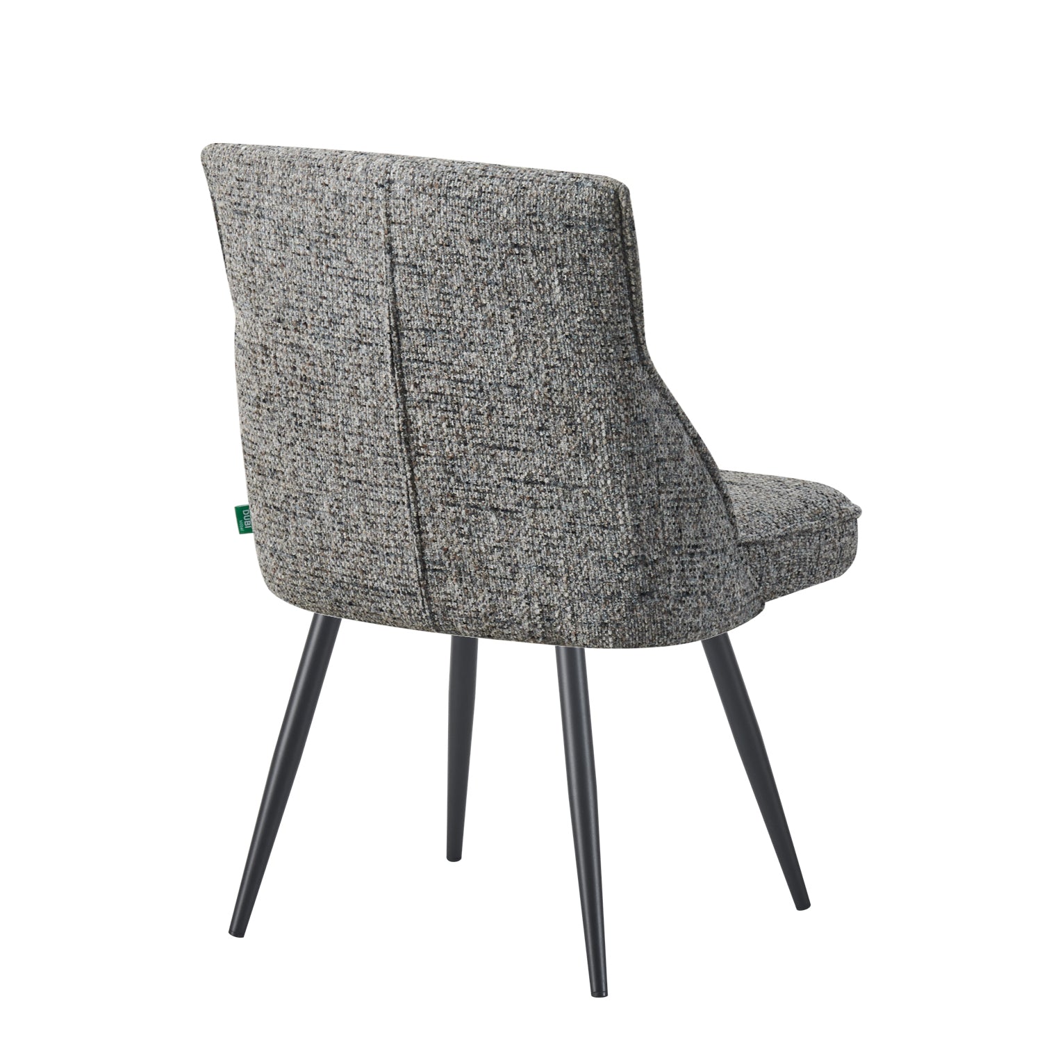 ALESSIA 2er Set, zeitloser Polsterstuhl mit Metallbeinen