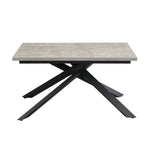 B-Ware Ausziehtisch MALTE Beton X-Gestell