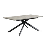 B-Ware Ausziehtisch MALTE Beton X-Gestell