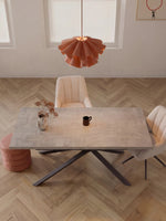 MALTE - Ausziehtisch mit 2 Einlegeplatten für 6-8 Personen