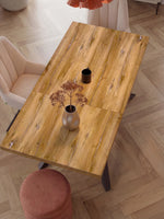 MALTE - Ausziehtisch mit 2 Einlegeplatten für 6-8 Personen