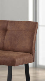 B-Ware Esszimmerbank JOY - Leder braun