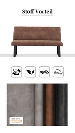 B-Ware Esszimmerbank JOY - Leder braun