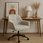 DUBI MÖBEL Premium Bürostuhl mit Federkernpolsterung und Metallgestell