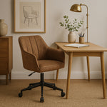 DUBI MÖBEL Premium Bürostuhl mit Federkernpolsterung und Metallgestell