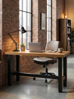 Schreibtisch THOR - stabiler Home Office Tisch in Industrie-Design