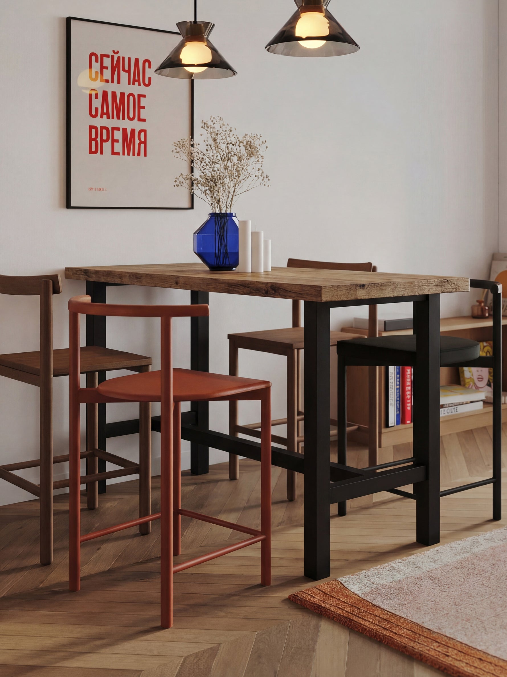 Bartisch LOTTE | Esstisch Bistrotisch Stehtisch für Esszimmer, Küche, Partyraum