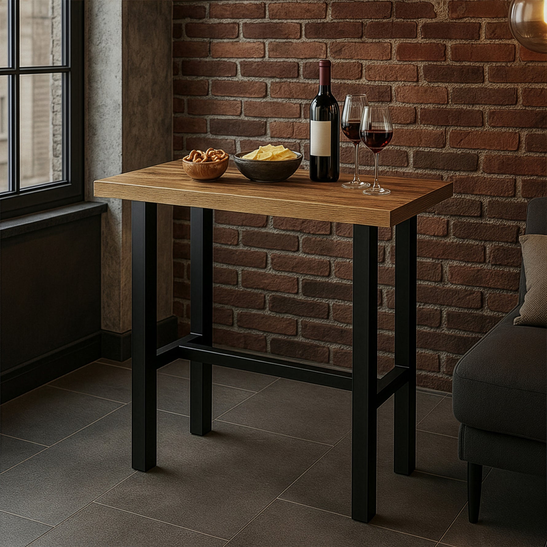 LOTTE-Bartisch mit Massivem Metallgestell