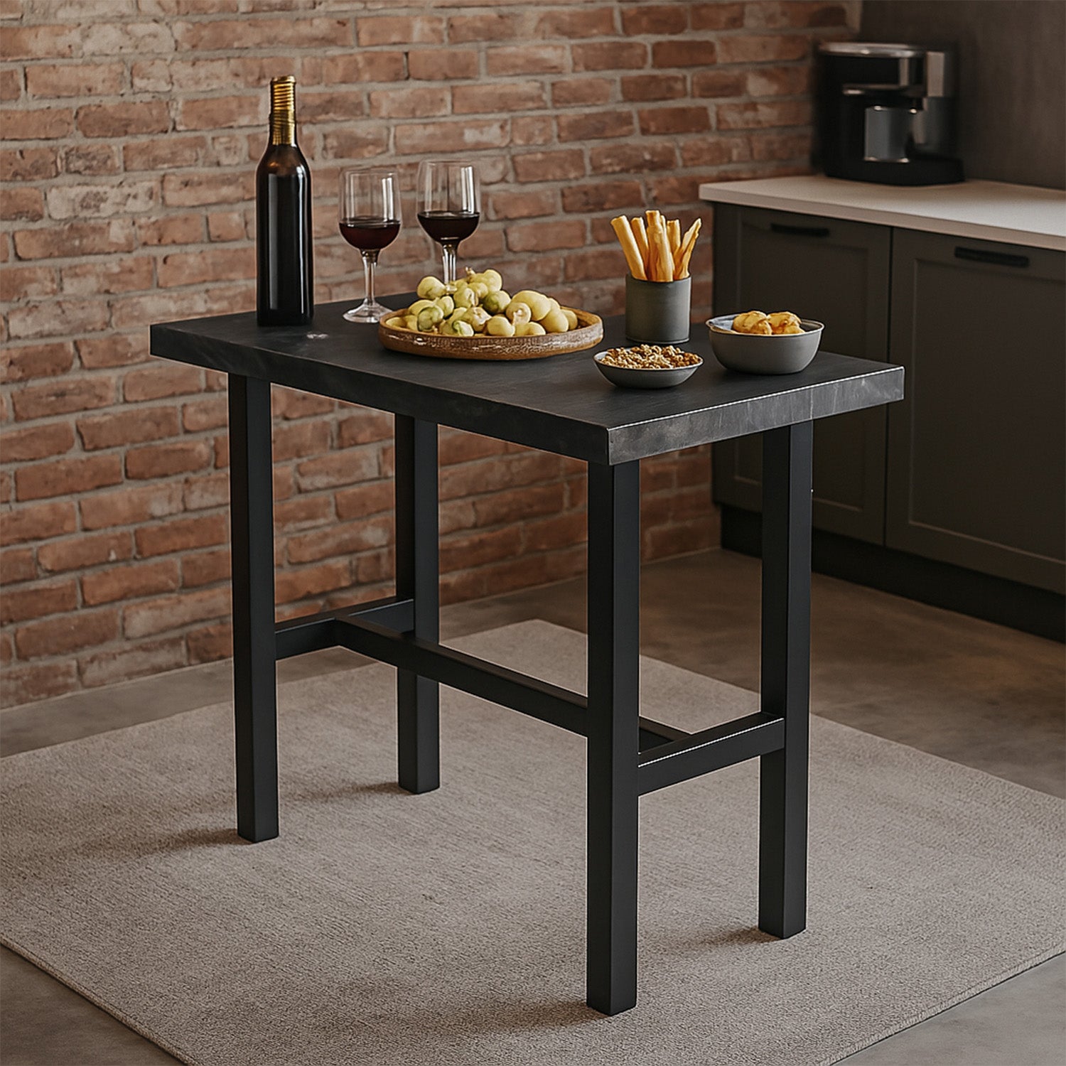 LOTTE-Bartisch mit Massivem Metallgestell