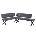 Eckbank EKA - Modulare Eckbank mit X Gestell beidseitig montierbar