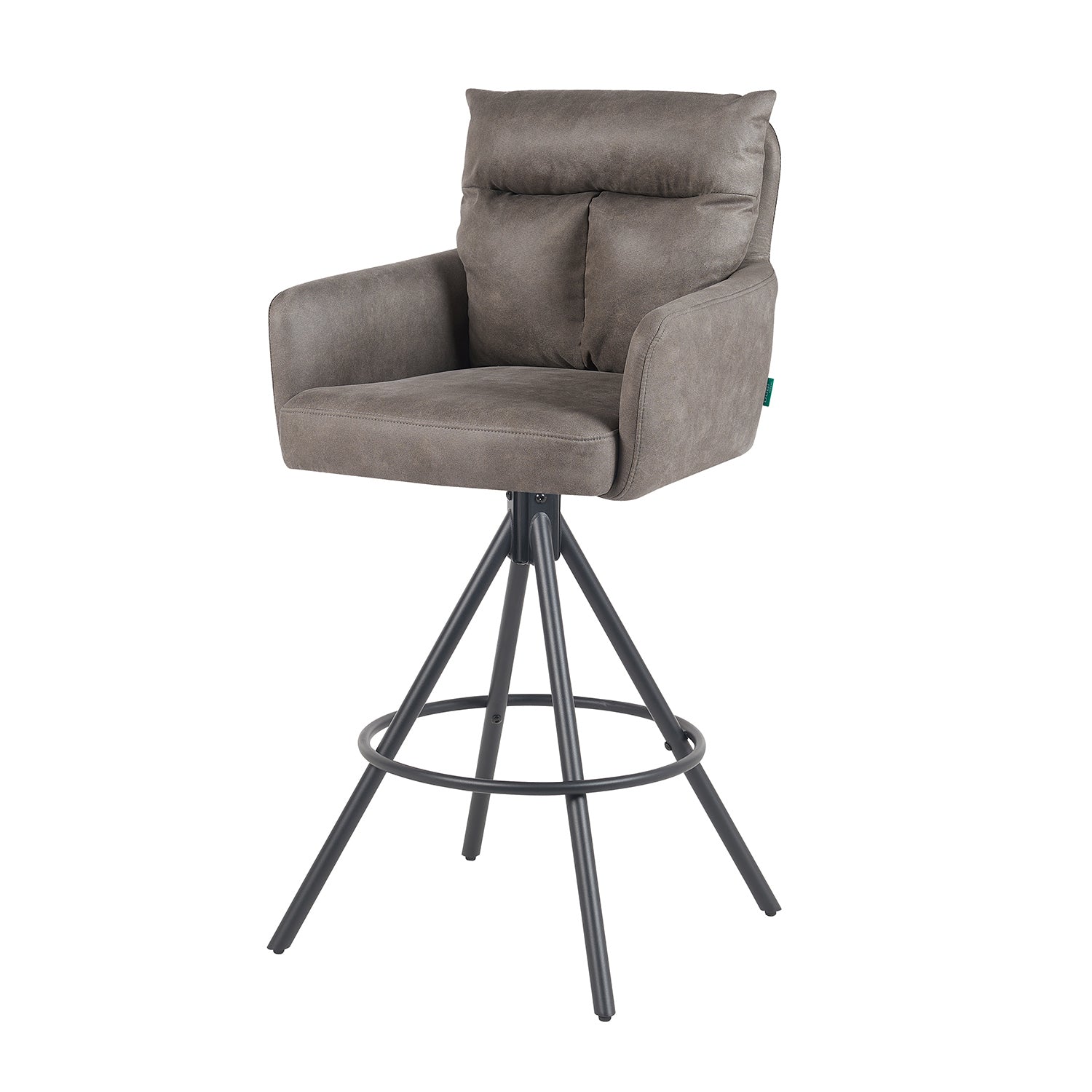 Barhocker Lio 2er-Set | Gestell Matt-Schwarz | drehbar | DUBI Möbel