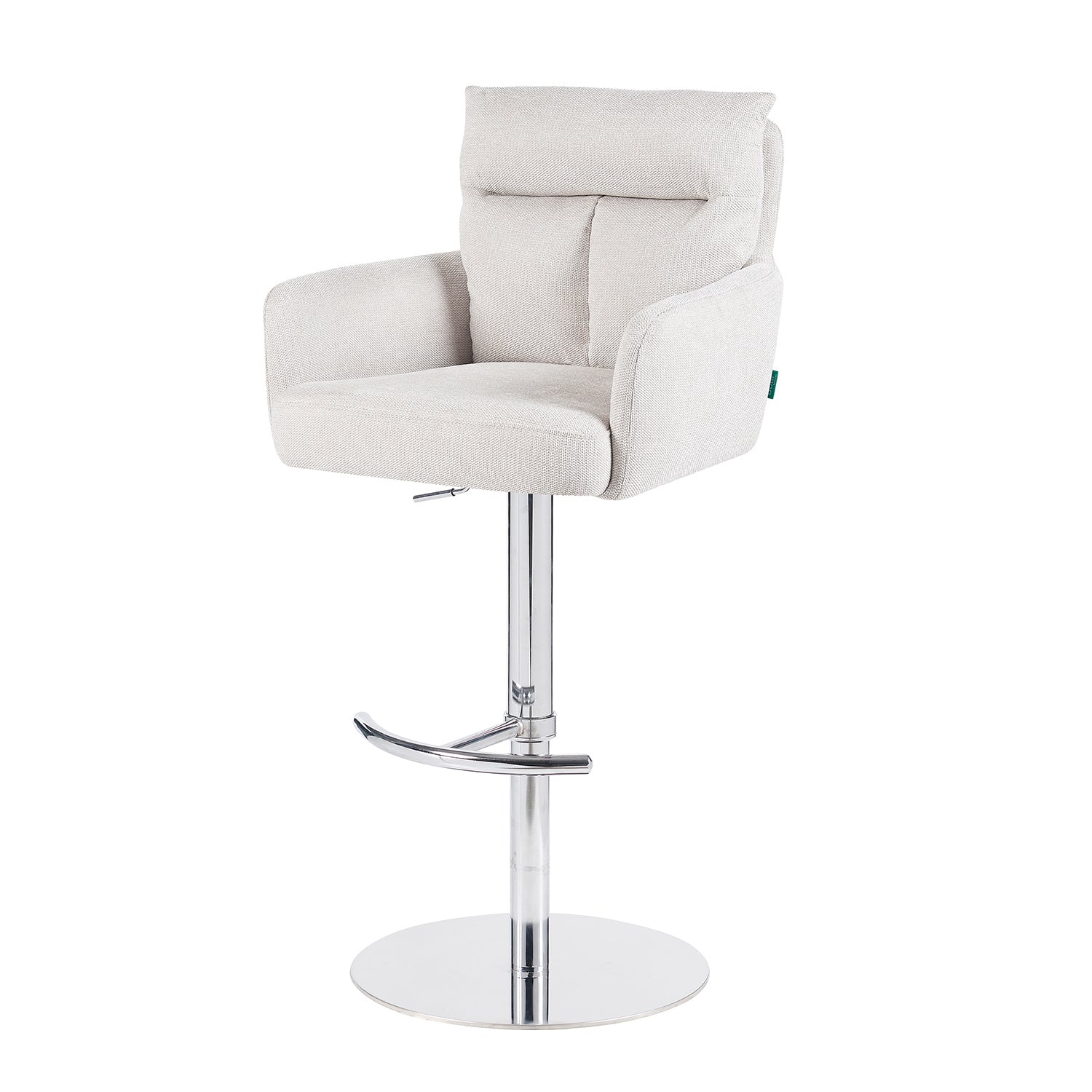 Barhocker Leo 2er-Set | Chromgestell höhenverstellbar | drehbar | DUBI Möbel