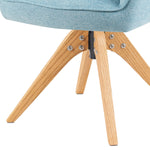 Mika-Lena 2er-Set - Drehstuhl mit Massiven Eichenholz Gestell