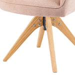 Mika-Lena 2er-Set - Drehstuhl mit Massiven Eichenholz Gestell