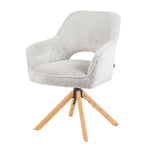 Mika-Lara 2er-Set- Drehstühle mit Gestell aus Massiver Eiche