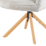 Mika-Lara 2er-Set- Drehstühle mit Gestell aus Massiver Eiche