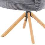 Mika-Lara 2er-Set- Drehstühle mit Gestell aus Massiver Eiche