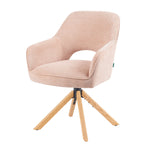 Mika-Lara 2er-Set- Drehstühle mit Gestell aus Massiver Eiche