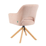 Mika-Lara 2er-Set- Drehstühle mit Gestell aus Massiver Eiche