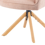 Mika-Lara 2er-Set- Drehstühle mit Gestell aus Massiver Eiche