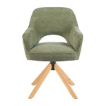 Mika-Lara 2er-Set- Drehstühle mit Gestell aus Massiver Eiche