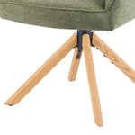 Mika-Lara 2er-Set- Drehstühle mit Gestell aus Massiver Eiche