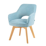 Mika-Lena 2er-Set - Drehstuhl mit Massiven Eichenholz Gestell