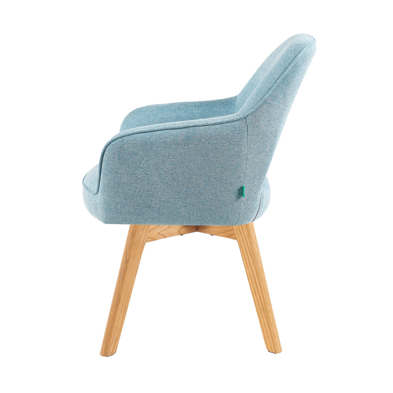 Mika-Lena 2er-Set - Drehstuhl mit Massiven Eichenholz Gestell